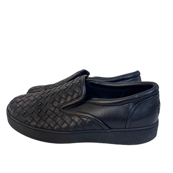 BOTTEGA VENETA Intrecciato Weave Damen Leather Sneakers - Picture 2 of 7